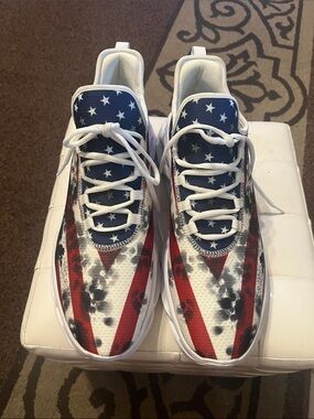Men Sneakers - White/Red/Blue